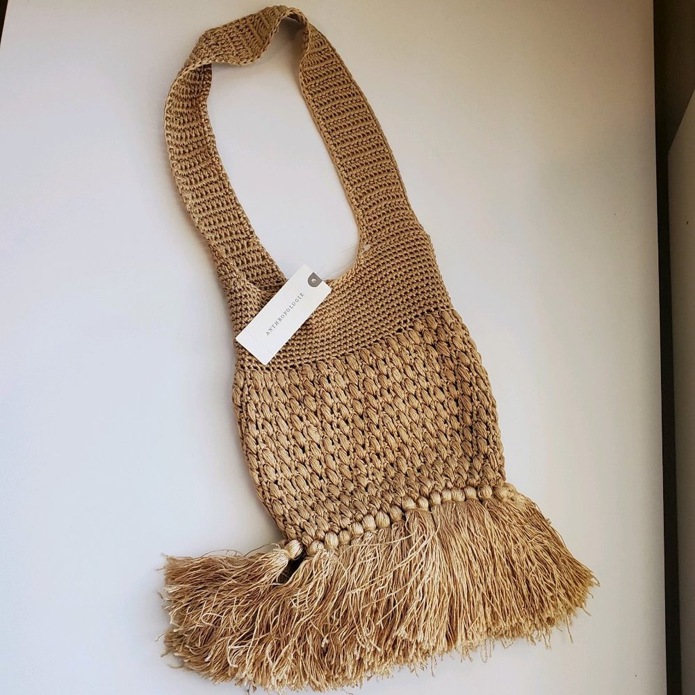 NWT - Anthropologie Crocheted Barbara clutch